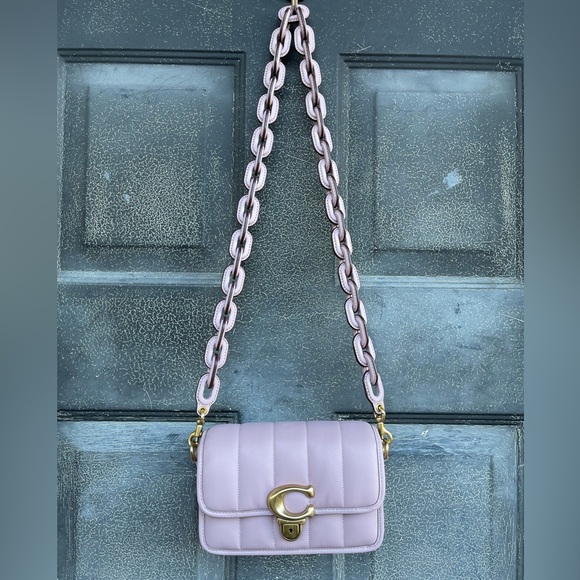 NWOT Coach Quilted Studio 19 light purple - Picture 14 of 16